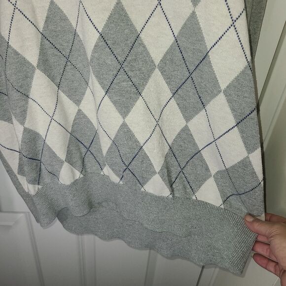 Tommy Hilfiger 100% Cotton Argyle Sweater - Picture 3 of 9